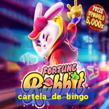 cartela de bingo cha de panela